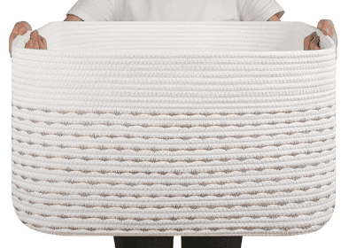Woven Cotton Rope Basket