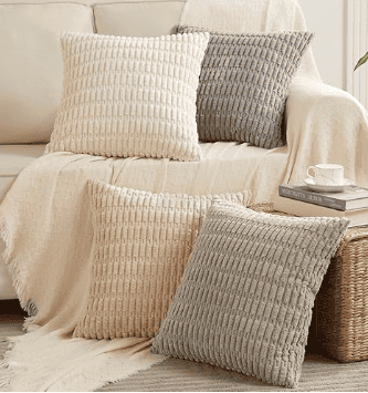 4 Packs Decorative Throw Pillow Covers - Farmhouse Boho